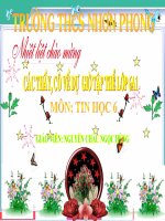 Bài 10_tiết 21_NGUYENHUNGTT6_HỆ ĐIỀU HÀNH LÀM NHỮNG VIỆC GÌ