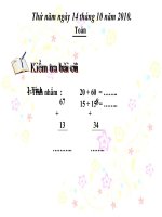 Toán phép cộng có tổng bằng 100( KIỀU GỬI