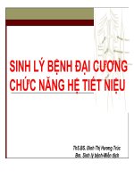 Sinh lý bệnh tiết niệu thận