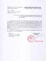 Số: 30-CV/ĐU  v/v cung cấp kết quả đánh giá ngành dọc năm 2011