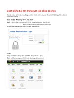 Cách đăng bài lên trang web lập bằng Joomla!