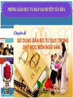 SỬ DỤNG BDTD TRONG DẠY HỌC MÔN NGỮ VĂN-PHẦN 3