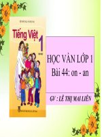 học vần bài 44: ON - AN