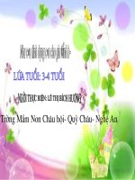 Nhu cầu dinh dưỡng cần cho gia đình bé LứA TUổI: 3-4 Tuổi