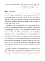 BÁO cáo PHẦN DI TRUYỀN QUẦN THỂ