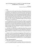 ĐÁP ỨNG VỚI NHIỆT ĐỘ THẤP VÀ VAI TRÒ CỦA TÁC NHÂN ĐIỀU HÒA PHIÊN MÃ DREB1CBF CỦA CÂY BẠCH ĐÀN