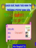 bài 13. phòng trừ sâu, bệnh hại