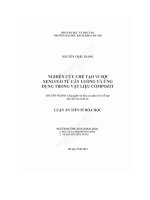 Nghiên cứu chế tạo vi sợi xenlulo từ cây luồng và ứng dụng trong vật liệu compozit