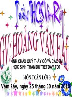bai du thi tiet tot Bảng Nhân 8 mới 2011