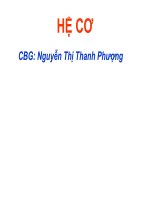 Bài giảng chi tiết về hệ cơ
