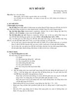 Giáo trình về suy hô hấp