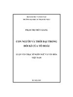 con người và thời đại trong hồi kí của tô hoài