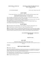 QUYẾT ĐỊNH VỀ VIỆC BAN HÀNH QUY CHẾ ĐÁNH GIÁ, XẾP LOẠI HỌC SINH TRUNG HỌC CƠ SỞ