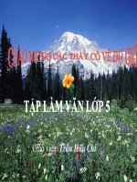 TLV5 BÀI : LUYỆN TẬP TẢ CẢNH