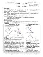 Giáo án hình học 8 năm học 2011 - 2012