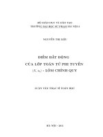 Điểm bất động của một lớp toán tử phi tuyến (K,Uo) Lõm chính quy đều