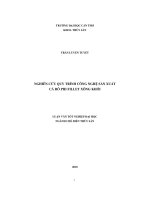 Nghiên cứu quy trình công nghệ sản xuất cá rô phi fillet xông khói