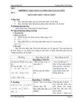 Giáo án đại số 8 kỳ 1 rất hay và đẹp