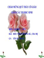 Hiếu thảo với ông bà, cha mẹ