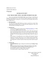 KẾ HỌACH TỔ CHỨC  CUỘC THI OLYMPIC TIẾNG ANH TRÊN INTERNET 2011-2012