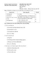 đề kiểm tra một tiết tuần 10
