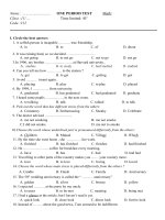 Bài KT 1 tiết số 1-11 (2011)