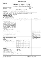 Đại số 9 chương 4 chuẩn