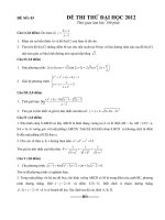 ĐỀ THI ĐẠI HỌC 2012(đề 3)
