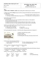 Đề kiểm tra 1 tiết Lý 7 (3 đề)