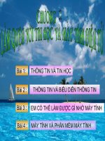 LÀM QUEN VỚI MÁY TÍNH