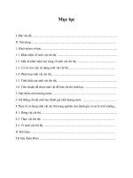 Tiểu luận : Chỉ thị sinh học môi trường nước