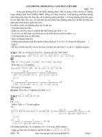 giải pt bằng pp nhân liên hợp