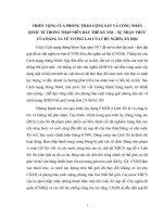 TRIỂN VỌNG của PHONG TRÀO CỘNG sản và CÔNG NHÂN QUỐC tế TRONG THẬP NIÊN đầu THẾ kỷ XXI – sự NHẬN THỨC của ĐẢNG TA về TƯƠNG LAI của CHỦ NGHĨA xã hội