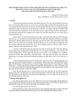 MỘT SỐ BIỆN PHÁP TĂNG CƯỜNG MỐI LIÊN HỆ GIỮA NỘI DUNG DẠY HỌC CÁC HỌC PHẦN TOÁN CAO CẤP VỚI NỘI DUNG TOÁN Ở TIỂU HỌC  CHO SINH VIÊN NGÀNH GIÁO DỤC TIỂU HỌC