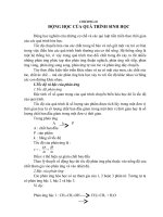 động học của quá trình sinh học