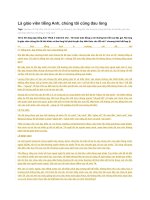 Tâm sự giáo viên tiếng Anh