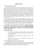 Actual situation study, some factors has risk to infect larva of toxocara canis in human and effect of treatment by albendazole at 2 commune of an nhon district, binh dinh province (2011 2012)