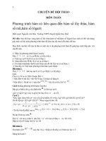 Phương trình hàm có liên quan đến hàm số lũy thừa, hàm số mũ,hàm số lôgarit