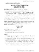Các đề thi Đại số ĐHKHTN từ 2000 - 2007