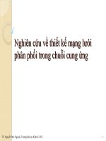 nghiên cứu về thiết kế mạng lưới phân phối trong chuỗi cung ứng