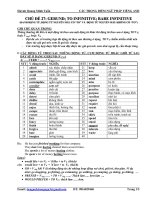 Lý thuyết Infinitives or Gerund