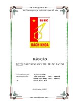 Tiểu luận môn thông tin vô tuyến MÔ PHỎNG MÁY THU TRUNG TẦN SỐ