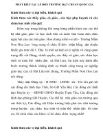 Xã phát biểu trong lế đón chuẩn