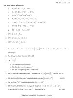Nhị thức Newton của các đề thi ĐH gần đây