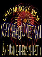 Mừng Ngày NGVN lần thứ 30