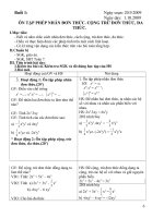GIÁO ÁN DẠY THÊM ĐẠI 8