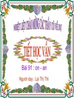 hoc vần : on-an ( tiết 1)