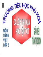 Mở rộng vốn từ: Bảo vệ môi trường(T1) lớp 5