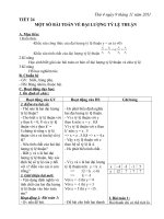 Tiết 24_Một số bài toán về đại lượng tỷ lệ thuận