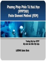 bài giảng Phần tử hữu hạn